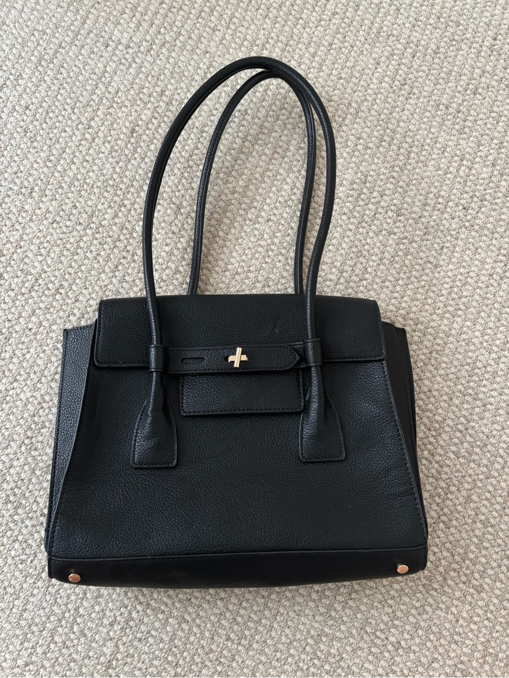 Black Zara tote purse